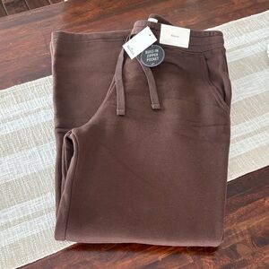 Hollister Brown Men's Sweatpants with Zipper Pocket